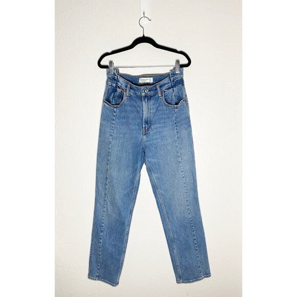 Abercrombie & Fitch Women's The 90s Straight Ultra High Rise Jeans Retro Stretch - Picture 6 of 14